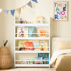 SoBuy KMB08-II-W Librería infantil de pared con 4 estantes L80cm