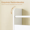 SoBuy KMB08-II-W Librería infantil de pared con 4 estantes L80cm