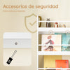 SoBuy KMB08-II-W Librería infantil de pared con 4 estantes L80cm