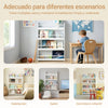 SoBuy KMB08-II-W Librería infantil de pared con 4 estantes L80cm