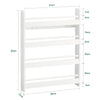 SoBuy KMB08-K-W Librería infantil con 4 Estanterías L60cm