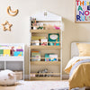 SoBuy KMB121-WN Librería infantil con 4 Estantes L130,5 cm Blanco y Natura