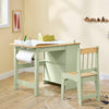 SoBuy KMB60-GR Mesa y Silla Infantil con 2 Estantes 3 portabolígrafos Verde 80x50x66cm