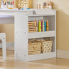 SoBuy KMB60-W Juego de Mesa y Silla Infantil Escritorio Infantil con 3 Portalápices