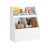 Preventa-SoBuy KMB83-W Librería para Niños con 1 Caja con Ruedas Blanco 80 x 40 x 100 cm