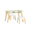 Conjunto de mesa e 2 bancos para criança SoBuy KMB92-GR, verde