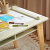 Conjunto de mesa e 2 bancos para criança SoBuy KMB92-GR, verde