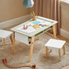 Conjunto de mesa e 2 bancos para criança SoBuy KMB92-GR, verde