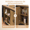 SoBuy KNL01-F Aparador Buffet Moderno con 2 puertas y 4 compartimentos