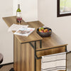 Carrinho de cozinha SoBuy KNL02-PF com 2 portas, 3 gavetas, 1 toalheiro e 1 prateleira adicional