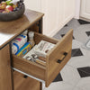 Carrinho de cozinha SoBuy KNL02-PF com 2 portas, 3 gavetas, 1 toalheiro e 1 prateleira adicional