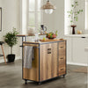 Carrinho de cozinha SoBuy KNL02-PF com 2 portas, 3 gavetas, 1 toalheiro e 1 prateleira adicional