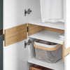 SoBuy KSB01-W Armario Multiusos Ropero con 2 Puertas 61 x 30 x 192 cm Blanco