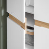 SoBuy KSB01-W Armario Multiusos Ropero con 2 Puertas 61 x 30 x 192 cm Blanco