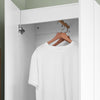 SoBuy KSB01-W Armario Multiusos Ropero con 2 Puertas 61 x 30 x 192 cm Blanco