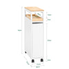 Dimensiones carrito estrecho SoBuy NSR11-WN 51x20x79cm capacidad 22kg especificaciones técnicas
