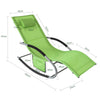SoBuy OGS28-GRx2 Tumbonas X2 con Almohada y Bolsillo Lateral Verde