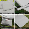SoBuy OGS28-HG Espreguiçadeira com Almofada e Bolso Lateral