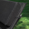 SoBuy OGS28-P02 Cojín para tumbonas con Almohada 170 x 50 cm Negro