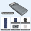 SoBuy OGS32-II-HG-P01 Colchón Hinchable para 1 personas con bomba de pie integrada Gris 191x76x22cm