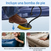 SoBuy OGS32-II-HG-P01 Colchón Hinchable para 1 personas con bomba de pie integrada Gris 191x76x22cm