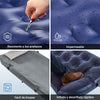 SoBuy OGS32-II-HG-P01 Colchón Hinchable para 1 personas con bomba de pie integrada Gris 191x76x22cm