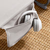 SoBuy OGS35-MI Tumbona inclinable de Acero Plegable con Almohada Beige
