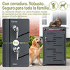 SoBuy OGS63-DG Cobertizo de Basura con Puerta cerrable Gris Oscuro 69x80x116 cm