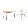 Conjunto de mesa de cozinha SoBuy OGT52-N de 5 peças com 4 cadeiras confortáveis para sala de jantar e varanda