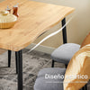 Conjunto de mesa de cozinha SoBuy OGT52-N de 5 peças com 4 cadeiras confortáveis para sala de jantar e varanda
