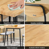 Conjunto de mesa de cozinha SoBuy OGT52-N de 5 peças com 4 cadeiras confortáveis para sala de jantar e varanda