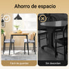Conjunto de mesa de cozinha SoBuy OGT52-N de 5 peças com 4 cadeiras confortáveis para sala de jantar e varanda
