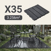 SoBuy SDA15-HG Suelo para Terraza Exterior 35 Piezas Gris 30.5x30.5x2 cm