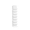 SoBuy STR14-H-W Estantería blanca de 7 niveles Librería estrecha con baldas 30x32.5x146.8 cm