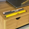 Suporte para monitor SoBuy BBF03-N com 3 gavetas em madeira