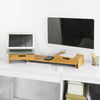 Suporte giratório para monitor SoBuy BBF04-N com 2 gavetas em madeira