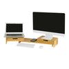 Suporte giratório para monitor SoBuy BBF04-N com 2 gavetas em madeira