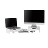 Suporte giratório para monitor SoBuy BBF04-W com 2 gavetas, branco