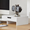 Suporte giratório para monitor SoBuy BBF04-W com 2 gavetas, branco