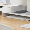 Suporte giratório para monitor SoBuy BBF04-W com 2 gavetas, branco