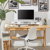 Suporte giratório para monitor SoBuy BBF04-W com 2 gavetas, branco
