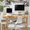 Suporte giratório para monitor SoBuy BBF04-W com 2 gavetas, branco
