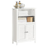 Armário de casa de banho SoBuy BZR13-W com 2 prateleiras e 2 portas, branco