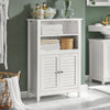 Armário de casa de banho SoBuy BZR13-W com 2 prateleiras e 2 portas, branco