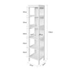 SoBuy BZR14-W Prateleiras para casa de banho com 5 prateleiras brancas