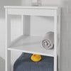 SoBuy BZR14-W Prateleiras para casa de banho com 5 prateleiras brancas