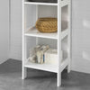 SoBuy BZR14-W Prateleiras para casa de banho com 5 prateleiras brancas