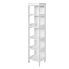 SoBuy BZR14-W Prateleiras para casa de banho com 5 prateleiras brancas