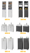 SoBuy BZR17-DG Mueble Columna de Baño con 1 Puerta y 3 Estantes y 1 cajón Gris