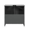 SoBuy BZR18-DG Armario Lavabo con 2 Estantes Gris